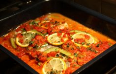 Baked Fish with Herbs and Garlic