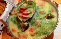 Caldo Verde with Smoked Linguiça