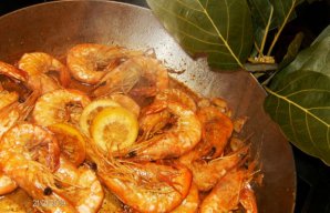 Shrimp with Garlic and Whiskey