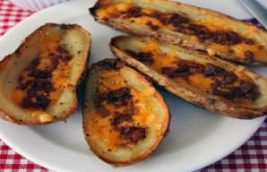 Crispy Potato Skins with Linguiça