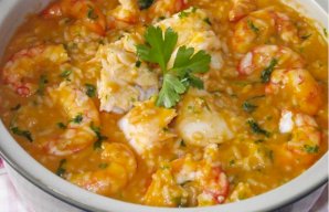 Tasty Fish and Shrimp Rice