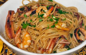 Delicious Portuguese-Style Seafood Spaghetti