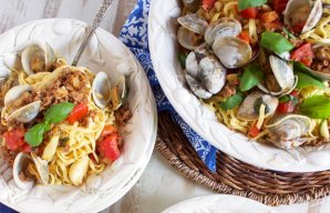 Pasta with Clams and Chouriço