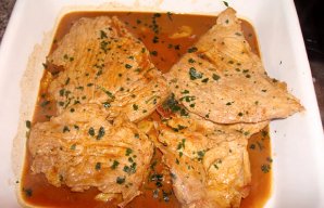 Pork Bifanas in Wine Sauce