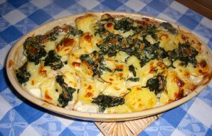  Roiasted Cod with Spinach