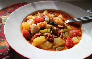 Portuguese-Style New England Fish Chowder