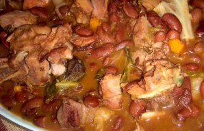 Savory Transmontana Bean Stew