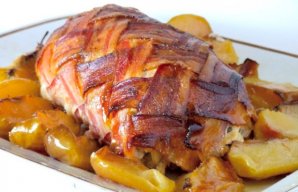 Roasted Pork Loin with Bacon