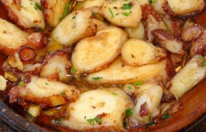 Roasted Octopus with Garlic Sauce