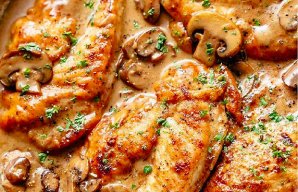 Tender Chicken with Mushrooms