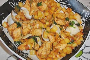 Flavorful Chicken with Clams 