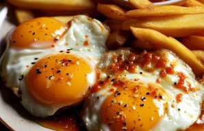 Paula's Fried Eggs with Garlic