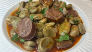 Nancy's Fava Bean Stew with Chouriço