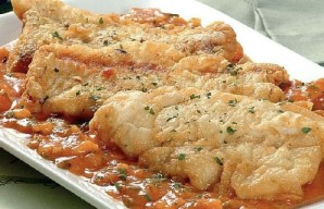 Sole fillets with Shrimp Sauce