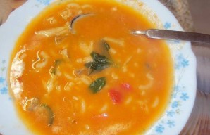 Aromatic Fish Soup with Macaroni