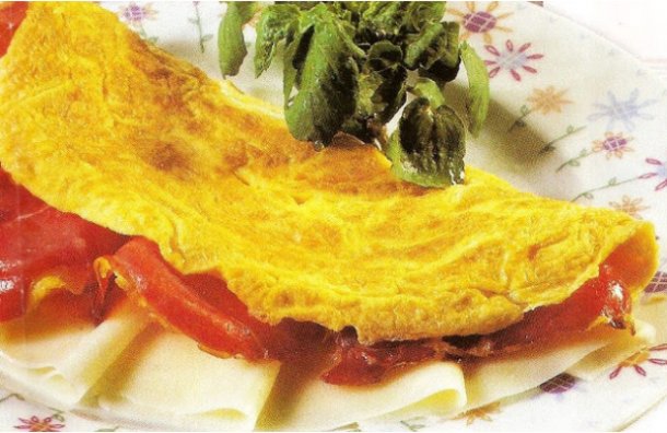 Yum Ham and Cheese Omelette