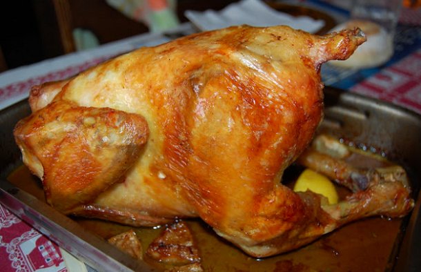 Juicy Lemon Roasted Chicken