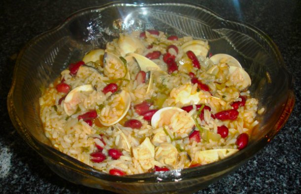 Delicious Bean Rice with Clams