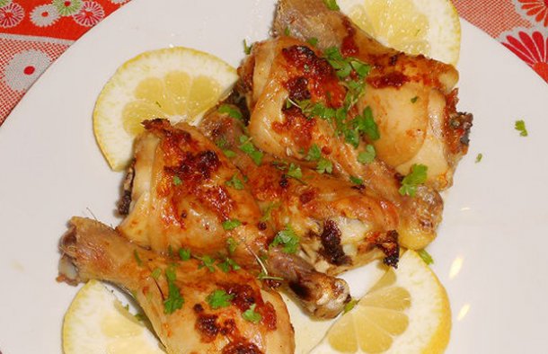 Amazing Chicken Legs with Butter and Garlic