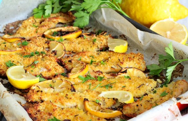 Tasty Roasted Chicken Fillets with Lemon