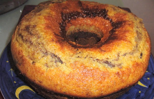 Buttery and Delicious Cocoa Marble Cake