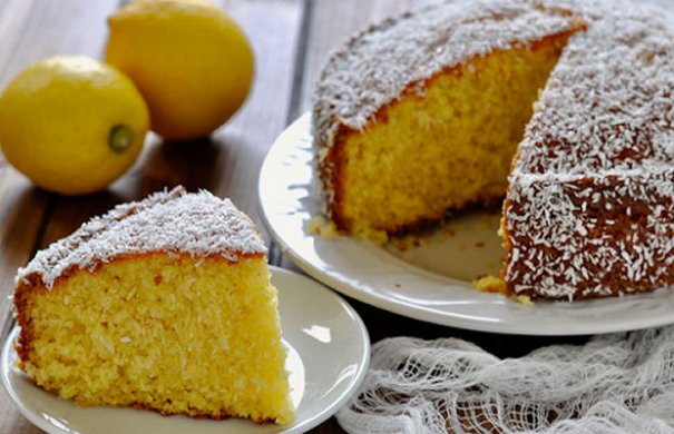 Soft Coconut and Jam Cake (Bolo de Coco)