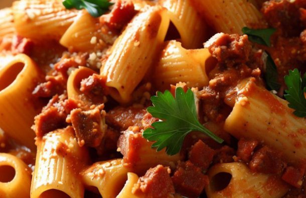 Tasty Portuguese-Style Chouriço Rigatoni